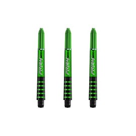 Winmau Prism Force - Cañas de dardos, tallos de zona de agarre forzado, cortos de 36 mm, verde (3 juegos)