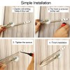 Coolnice 4 Pack Curtain Holdbacks Wall Mounted Curtain Tiebacks Hooks