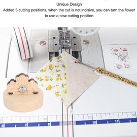 Thread Cutting Tool, Thread Cutter Safe Portable Efficient for Quilting (Peach Blossom)