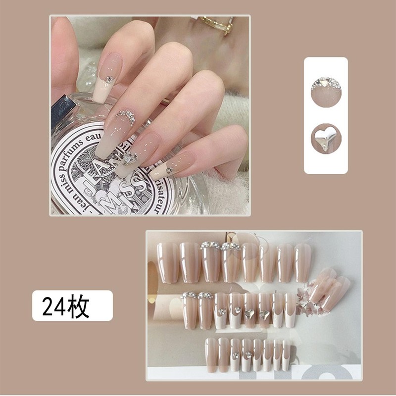 XUZOO Nail Tip, Short and Long, Cute, Christmas Nail Tip,