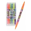 VG 6 Marcadores Plumin Neon Doble Punta Kuromi Kawaii
