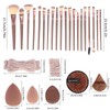 Lumbor37 Brochas de Maquillaje Profesional de Viaje, 40 Piezes Brochas
