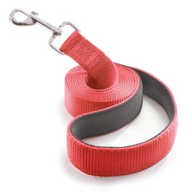 Dog Leash for Medium, Large and Small Dogs - 6 Foot Dog Leashes for Training and Daily Walks - Durable Sizes in Lightweight and Heavy Duty for Small and Large Breeds (1-Layer, Red)