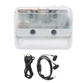 Bluetooth Cassette Player Auto Reverse Wireless Audio Tape Cassette Player with USB Power Supply