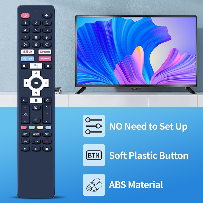 Remote Control Replacement for EKO TV K43FSG11 K320HSG K58USG K400FSG