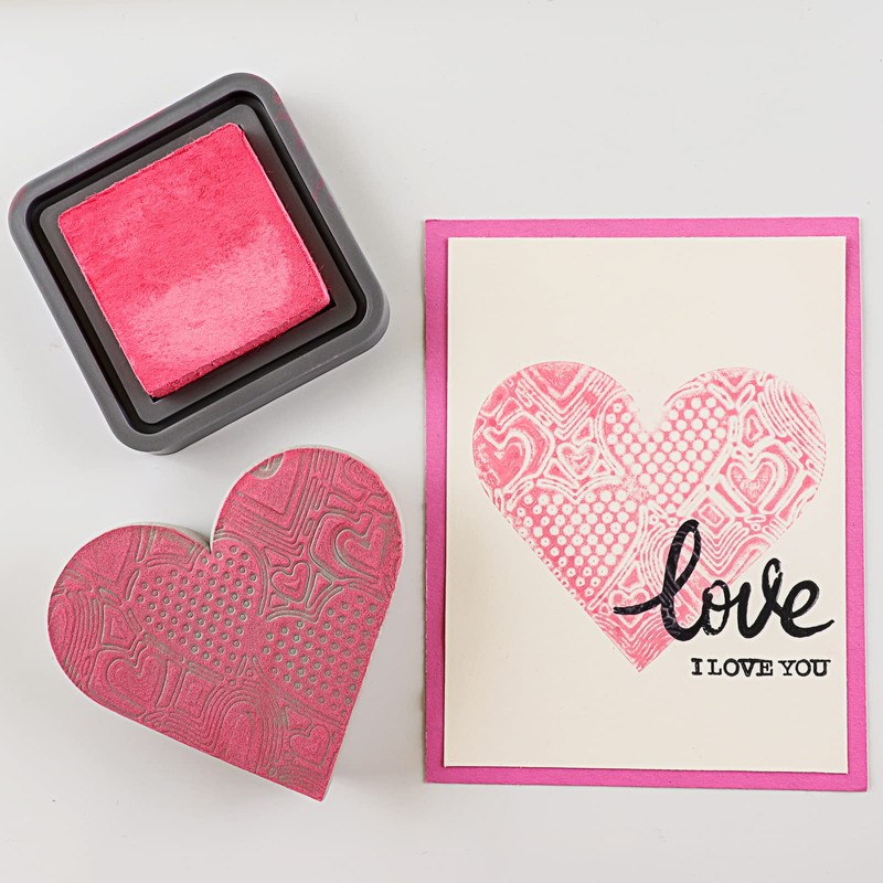 8PCS Stamping Foam Heart Circle Star Cut Stamping Foam Reusable