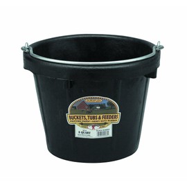 Little Giant® Rubber Pail | All-Purpose Heavy Duty Rubber Bucket | Water Bucket | 8 Quarts