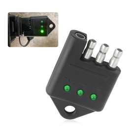 4 Pin Trailer Light Tester/Trailer Wiring Tester,Trailer Plug Tester for Testing Turn Signal Tail Lights Working Correctly,Universal Trailer Light Tester 4 Pin Fits Most Trailer