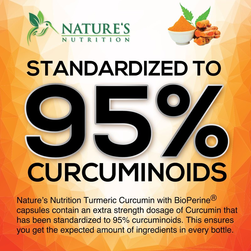 Turmeric Curcumin Supplement 1950mg - 95% Curcuminoids with BioPerine Black