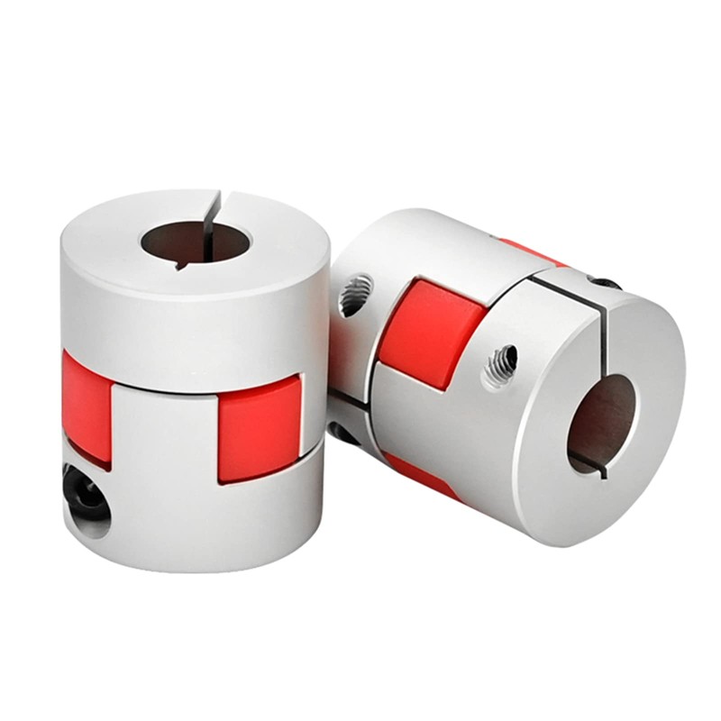 D20*L25 Flexible Shaft Coupling, 6.35mm to 8mm Bore, Aluminum Plum