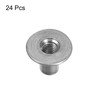 sourcing map M8 T-Nuts, 24pcs Carbon Steel Tee Nuts, Round