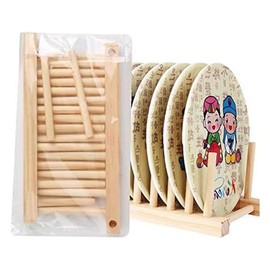 EHERDM 2PCS Wood Vinyl Record Storage Holders Vinyl Display Stand Holds up to 20 Albums LP's Magazine Organizers Multifunctional Storage Rack for Home Office for 12" or 7"