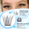 PHKERATA PHKERATA Natural Eyelash Clusters Wispy Lashes Clusters C Curl