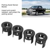 4Pcs Parking Assist Sensor Bezels,KIMISS ABS Front Rear Parking Aid