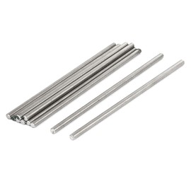 TOP-VIGOR 10Pcs M5 x 120mm Fully Threaded Rod, 304 Stainless Steel Right Hand Threads Rods, Fully Studding Rod Bar for Anchor Bolts, Clamps, Hangers and U-Bolts
