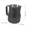 Operitacx Stainless Steel Milk Frothing Jug with Pointed Spout Durable