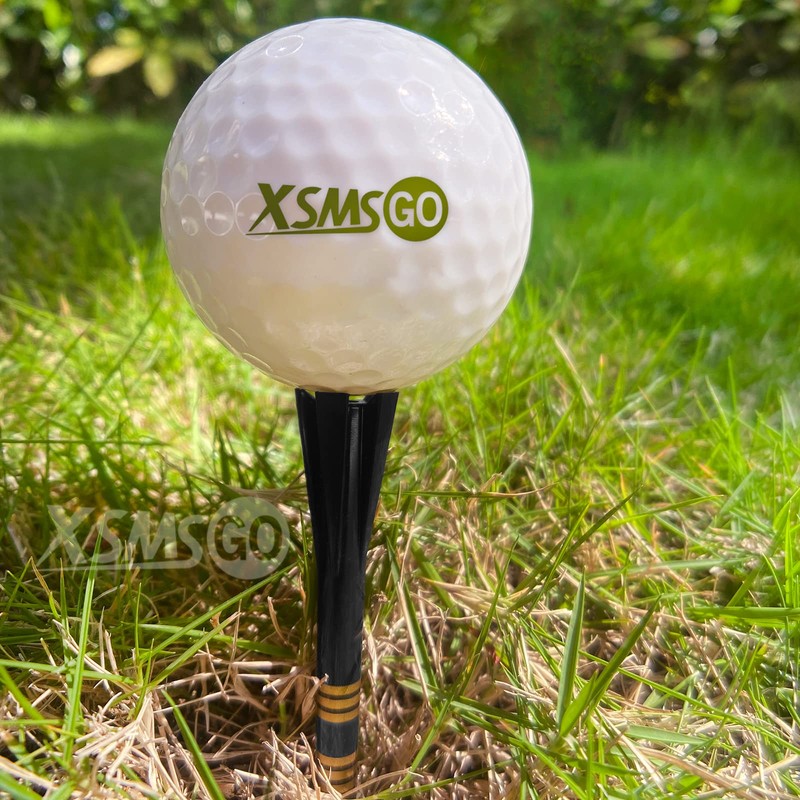 XSMSGO Plastic Golf Tees with Stripe 3-1/4" Professional Performance Series