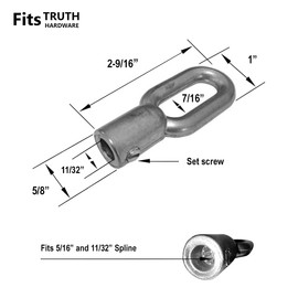 Replacement Eyelet Adapter for Skylight and Awning Window Operators, Unpainted