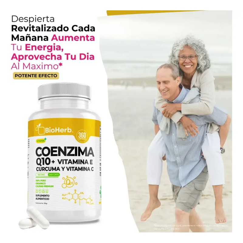 BioHerb | Coenzima Q10 + Vitamina E, C y Curcuma