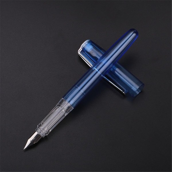 5 Pcs Fountain Pen, 0.5mm Fine Nib Transparent Fountain Pen,