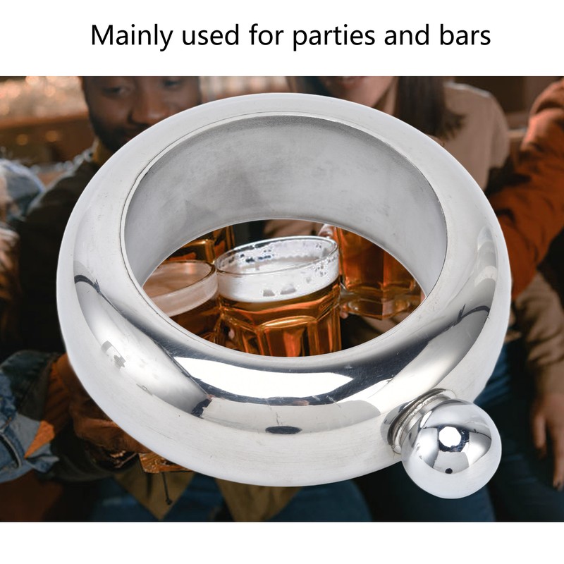 Flask Bangle Bracelet Stainless Steel Wine Flasks Gift for Carrying
