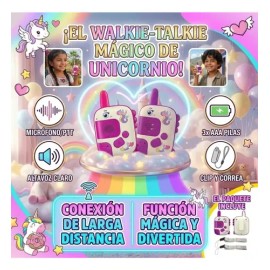 Walkie Talkie Para Niñas Unicornio Radio Niños Juguete 2 Pcs                                                                                          