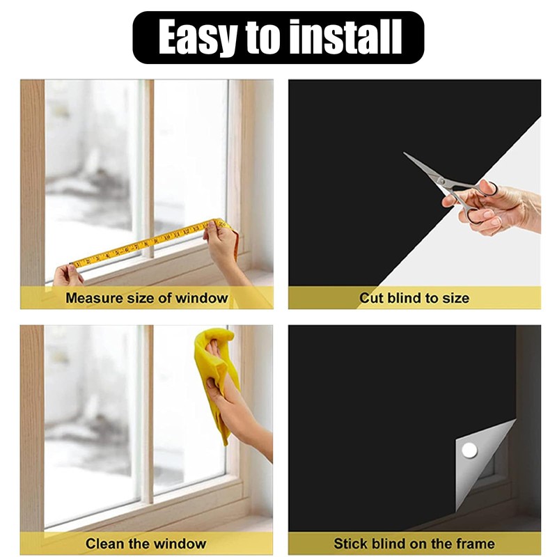 2m x 1.5m Window Blackout, Roof Window Blackout Interior, Without