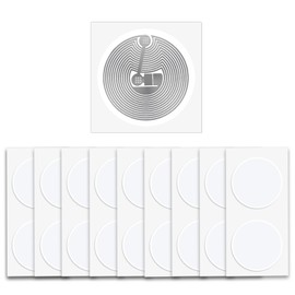 30PCS NFC Tags NTAG215 NFC Stickers Fully Programmable NFC 215 Tags Round 25mm, 504 Bytes Memory Rewritable NFC Stickers Works with Amiibo, TagMo and All NFC Enabled Devices