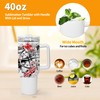 FECBK 40 oz Sublimation Tumbler with Handle 12 Pack Sublimation