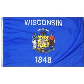 Wisconsin - 4' x 6' Nylon State Flag