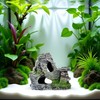 WaigN Artificial Moss Rock Aquarium Stone Cave – Resin Fish