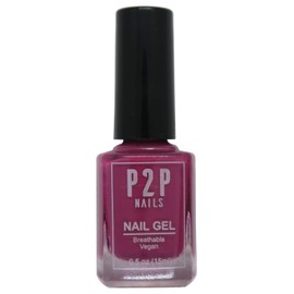 P2P Nails Vegan Purple Nail Gel Polish - Quick Dry Nail Polish - Smooth Texture Nail Gel in Vibrant Colors - Natural Shine Scratch Free Gel Polish (I Lilac You A Lot)