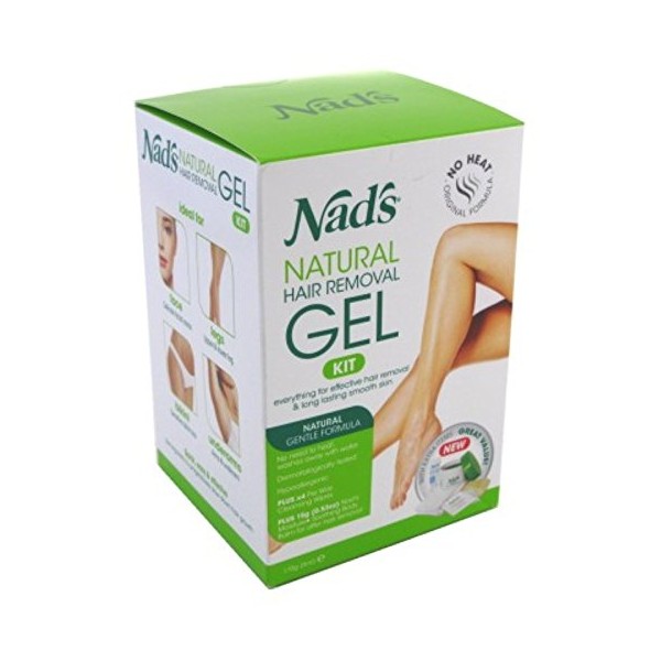 Nads Hair Removal Gel Kit 6 Ounce Gel (177ml) (Pack of 3)