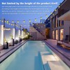SINLEY 2.8Ft String Light Poles 4 Pack,Light Poles for Outside