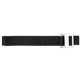 Eddie Bauer Men Backcountry Belt-Active Stretch Webbing with Metal Glide Buckle, Black, Large