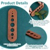 PH PandaHall 2pcs Wooden Herb Scraper with 8 Hole, Oval