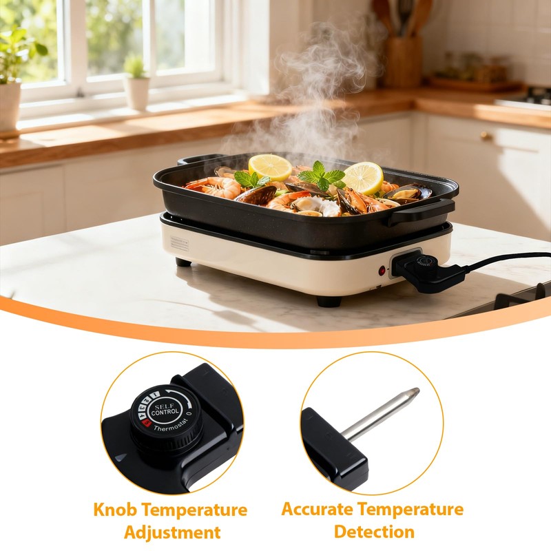 Adjustable Thermostat Probe Power Cord for Masterbuilt Electric Smokers Griddles
