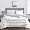 DURLENGEN White Quilt Set California King Size 3Pcs,Bohemian Design with White & Black Geometric Pattern Printed on White, All Season Lightweight Coverlet Sets(California King 112x104,Boho White)