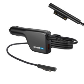 15V 8A Surface Car Charger Power Supply with USB QC3.0 Charging Port for Surface Pro X 9 8 7 6 5 4 3, Surface Book 3 2 1, Surface Laptop 4 3 2 1 and Surface Go