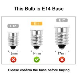 ZHENMING E14 LED Bulb E14 European Base Bulb 2.5W Equal 30W Candelabra Halogen E14 Light Bulb, Dimmable AC 110V-130V Warm White 3000K 270LM Clear Glass E14 Bulb, 5-Pack