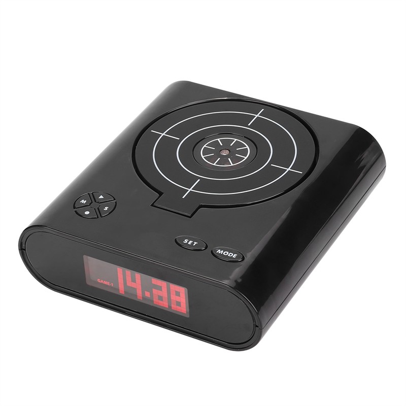 USB Innovative Digital Electronic Clock Shooting Alarm Clock for Home