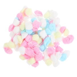 Sosoport 300Pcs Colorful Warm Cotton Balls for Hamsters Natural Material Easy to Use Large Quantity
