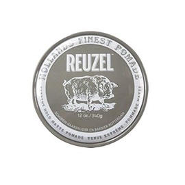 REUZEL Extreme Hold Mat, Pomade, Gray, No Shine, 12.0 oz (340 g)