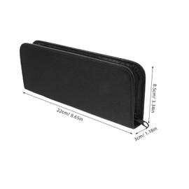 TOVINANNA 1Pc Hair Scissors Storage Bag Durable Zipper Case for Hairdressing Scissors for Salon Professionals Barbers Home Use Black Scissors Carrier Bag