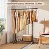 HYSEYY Clothes Rack, Clothing Rack for Hanging Clothes, Rolling Garment
