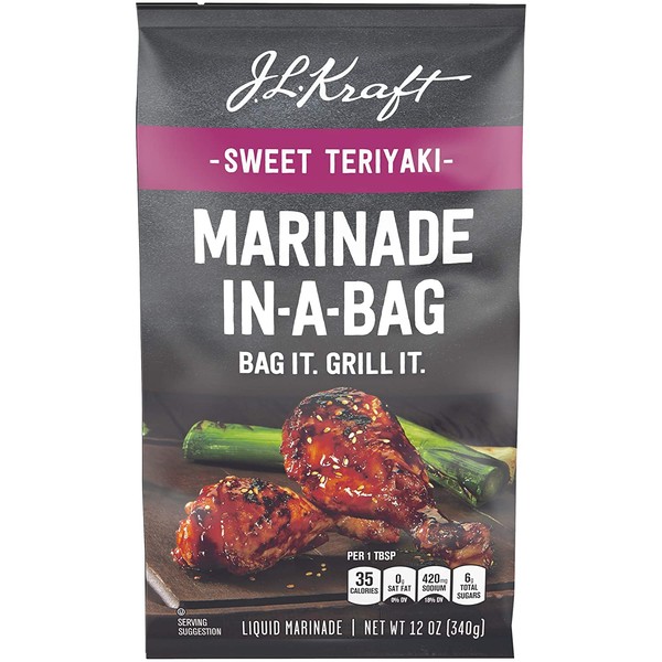 J.L. Kraft Sweet Teriyaki Marinade-in-a-Bag Liquid Marinade (12 oz Bag)