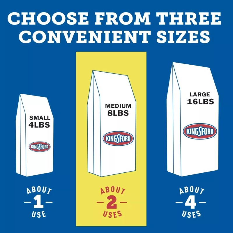 Kingsford 32071 Original Charcoal Briquettes, 8 lb, Black