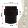 SANATO Black Cylindrical Floor Mounted Stainless Steel 304 Door Stop