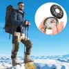 WUERKIYA Hiking Compass, Shockproof Waterproof Brass Hollow Camping Survival Tools