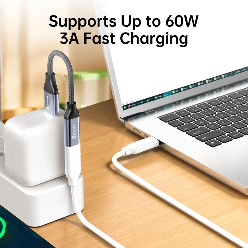 biaze USB C Female to USB Male Adapter, USB A